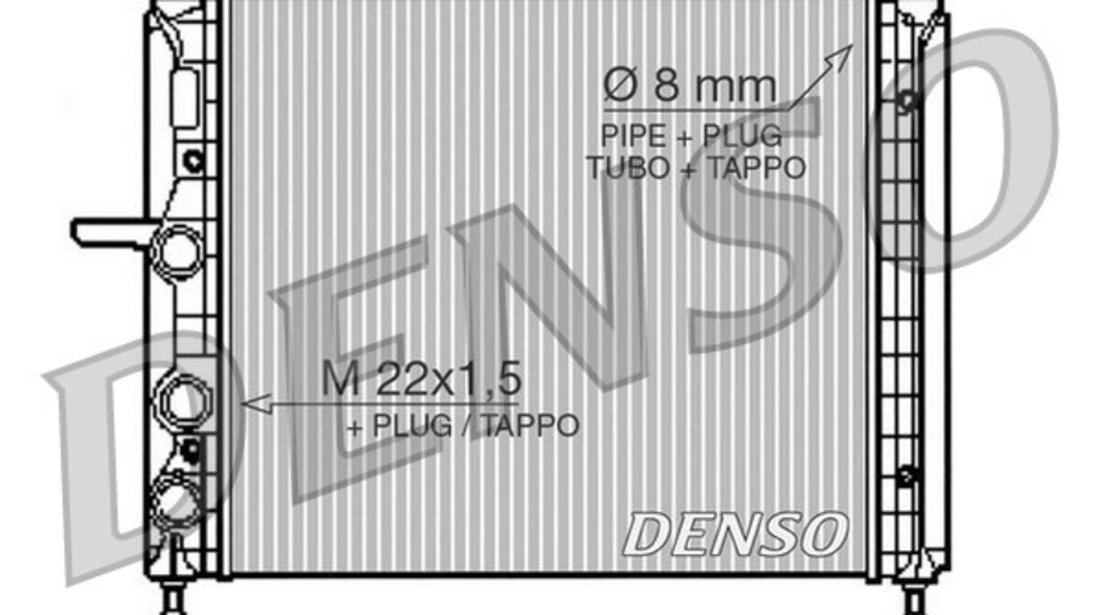 Radiator, racire motor FIAT MAREA (185_) DENSO DRM09150