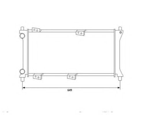Radiator, racire motor FIAT PANDA (141A) (1980 - 2004) NRF 58225 piesa NOUA
