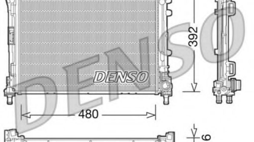 Radiator, racire motor FIAT PANDA (312) (2012 - 2016) DENSO DRM09087 piesa NOUA