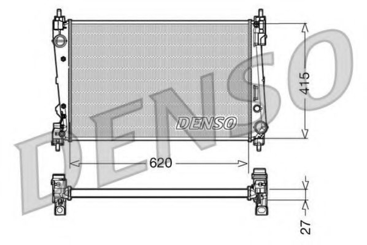 Radiator, racire motor FIAT PRATICO platou / sasiu (263) (2010 - 2016) DENSO DRM09111 piesa NOUA