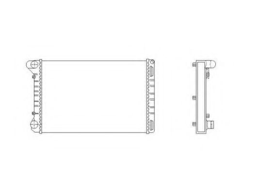 Radiator, racire motor FIAT PUNTO (188) (1999 - 2016) NRF 53665 piesa NOUA