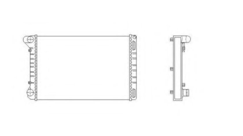 Radiator, racire motor FIAT PUNTO (188) (1999 - 2016) NRF 53665 piesa NOUA