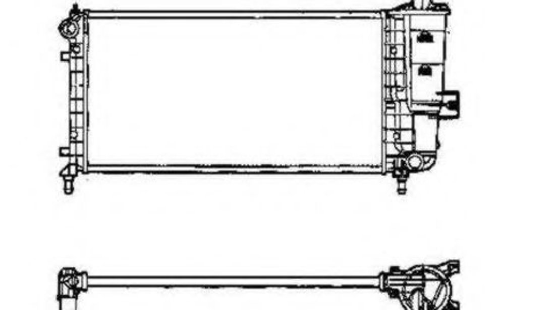 Radiator, racire motor FIAT PUNTO (188) (1999 - 2016) NRF 53605 piesa NOUA