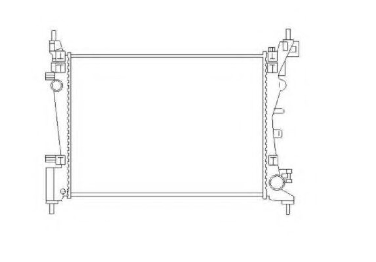 Radiator, racire motor FIAT PUNTO EVO (199) (2008 - 2016) NRF 55340 piesa NOUA