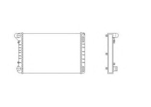 Radiator, racire motor FIAT PUNTO Van (188AX) (2000 - 2009) NRF 53665 piesa NOUA