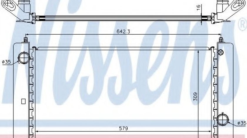 Radiator, racire motor FIAT STILO Multi Wagon (192) (2003 - 2008) NISSENS 61883A piesa NOUA