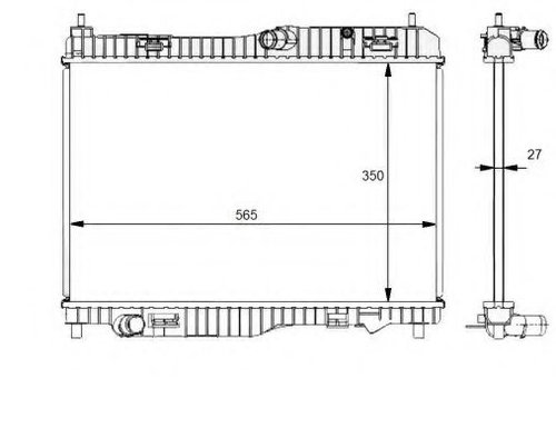 Radiator, racire motor FORD B-MAX (JK) (2012 - 2016) NRF 59134 piesa NOUA