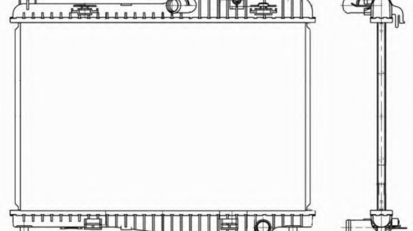 Radiator, racire motor FORD FIESTA VI (2008 - 2016) NRF 53152 piesa NOUA