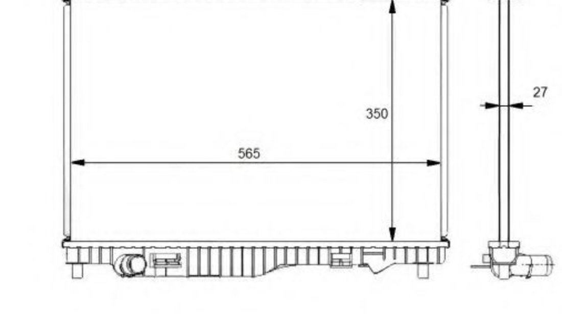 Radiator, racire motor FORD FIESTA VI (2008 - 2016) NRF 59134 piesa NOUA