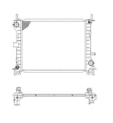 Radiator, racire motor FORD FOCUS Combi (DNW) (1999 - 2007) NRF 509614 piesa NOUA