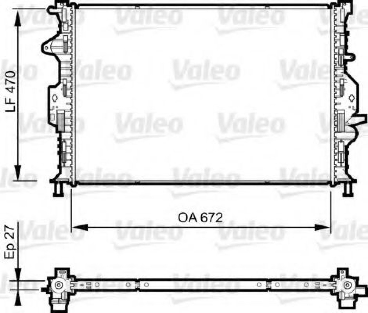 Radiator, racire motor FORD FOCUS III (2010 - 2016) VALEO 735374 piesa NOUA