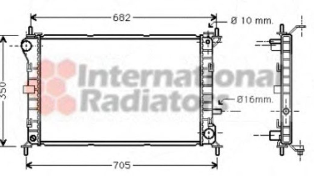 Radiator, racire motor FORD FOCUS Limuzina (DFW) (1999 - 2007) VAN WEZEL 18002265 piesa NOUA