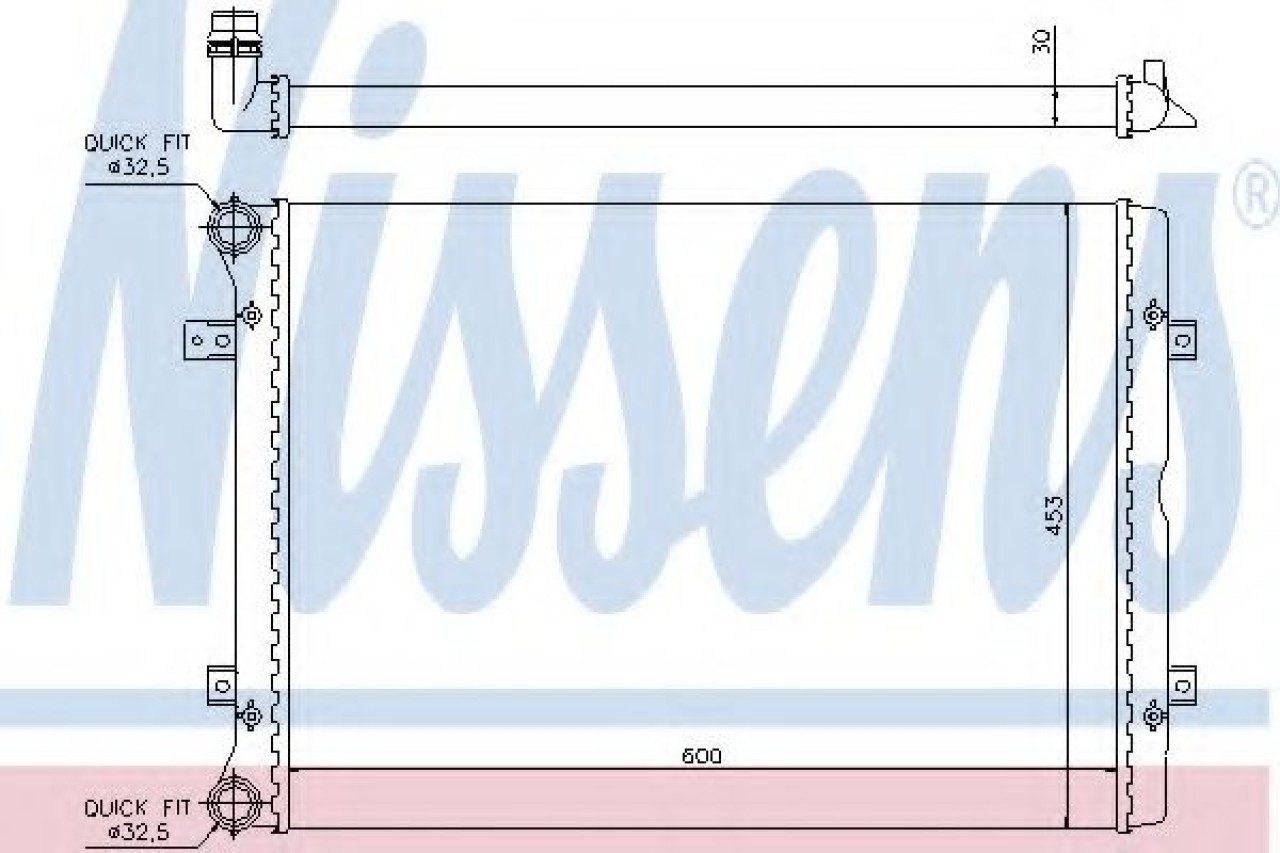 Radiator, racire motor FORD GALAXY (WGR) (1995 - 2006) NISSENS 65014 piesa NOUA
