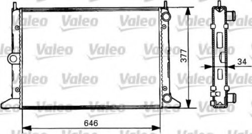 Radiator, racire motor FORD GALAXY (WGR) (1995 - 2006) VALEO 731386 piesa NOUA