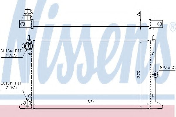 Radiator, racire motor FORD GALAXY (WGR) (1995 - 2006) NISSENS 67304 piesa NOUA