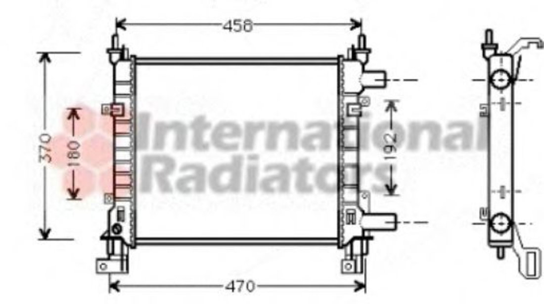 Radiator, racire motor FORD KA (RB) (1996 - 2008) VAN WEZEL 18002260 piesa NOUA