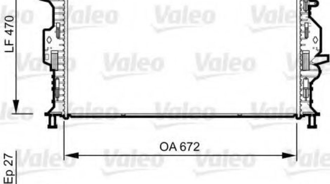 Radiator, racire motor FORD MONDEO IV Turnier (BA7) (2007 - 2016) VALEO 735374 piesa NOUA