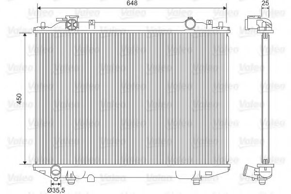 Radiator, racire motor FORD RANGER (ER, EQ) (1998 - 2006) VALEO 701615 piesa NOUA