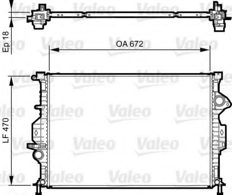 Radiator, racire motor FORD S-MAX (WA6) (2006 - 2016) VALEO 735373 piesa NOUA