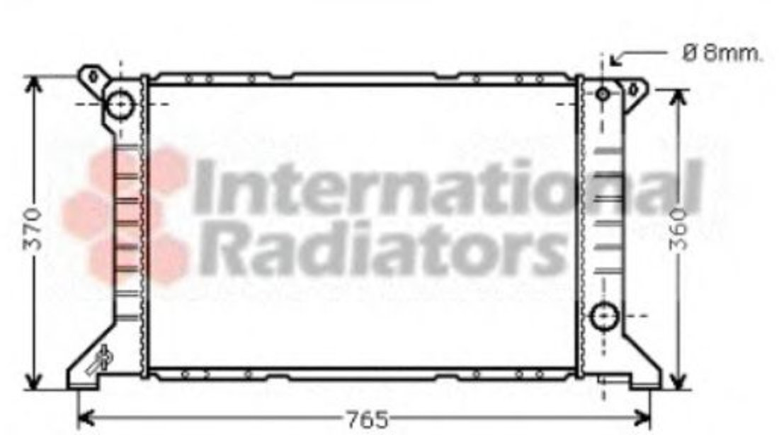 Radiator, racire motor FORD TRANSIT caroserie (E) (1994 - 2000) VAN WEZEL 18002203 piesa NOUA