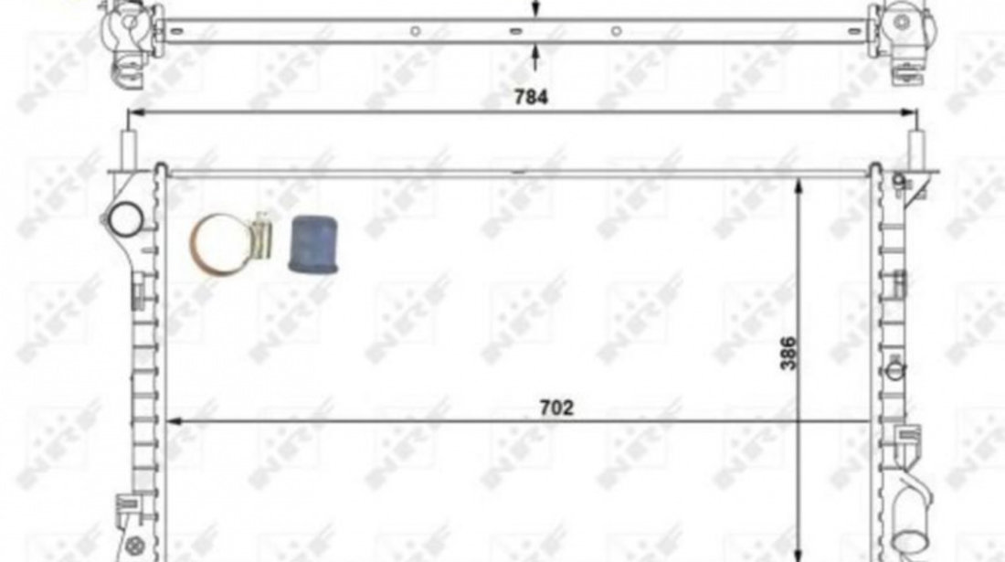 Radiator, racire motor Ford TRANSIT CONNECT (P65_, P70_, P80_) 2002-2016 #3 01053100