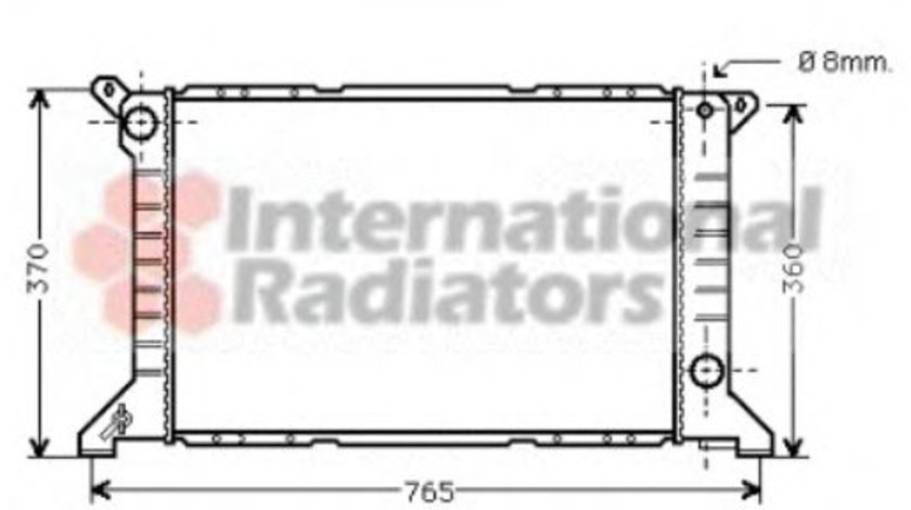 Radiator, racire motor FORD TRANSIT platou / sasiu (E) (1994 - 2000) VAN WEZEL 18002203 piesa NOUA