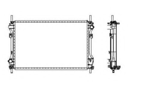 Radiator, racire motor FORD TRANSIT platou / sasiu (FM, FN) (2000 - 2006) NRF 509696 piesa NOUA