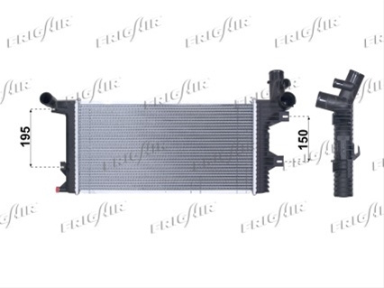 Radiator, Racire Motor Frigair Alfarome/Fiat/Lanci 0206.3007