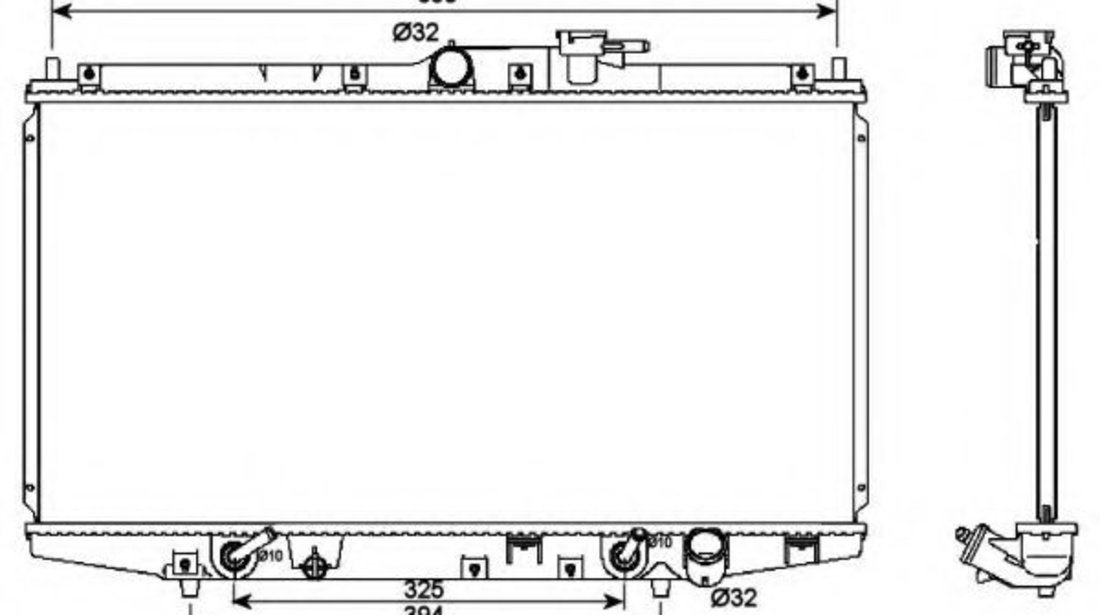 Radiator, racire motor HONDA ACCORD VI (CG, CK) (1997 - 2003) NRF 53087 piesa NOUA