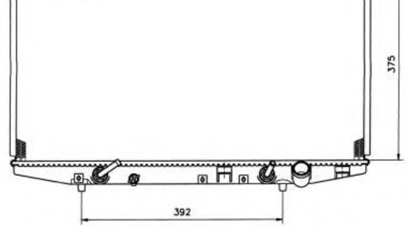 Radiator, racire motor HONDA ACCORD VI Coupe (CG) (1997 - 2003) NRF 53509 piesa NOUA