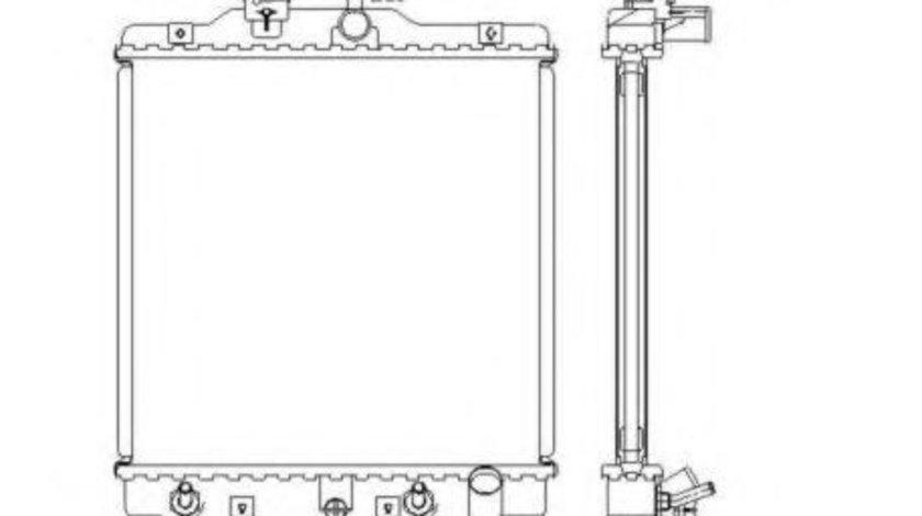 Radiator, racire motor HONDA CIVIC VI Hatchback (EJ, EK) (1995 - 2001) NRF 516355 piesa NOUA