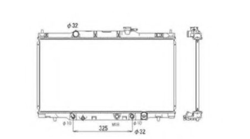 Radiator, racire motor HONDA CR-V II (RD) (2001 - 2006) NRF 53574 piesa NOUA