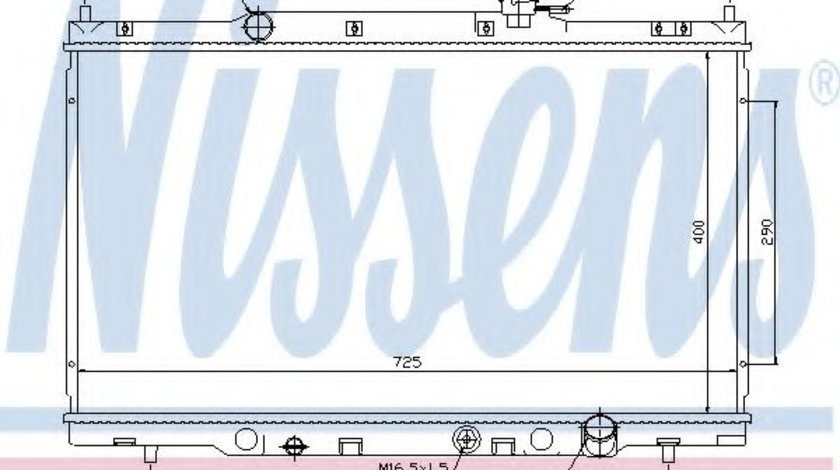 Radiator, racire motor HONDA CR-V II (RD) (2001 - 2006) NISSENS 68103 piesa NOUA