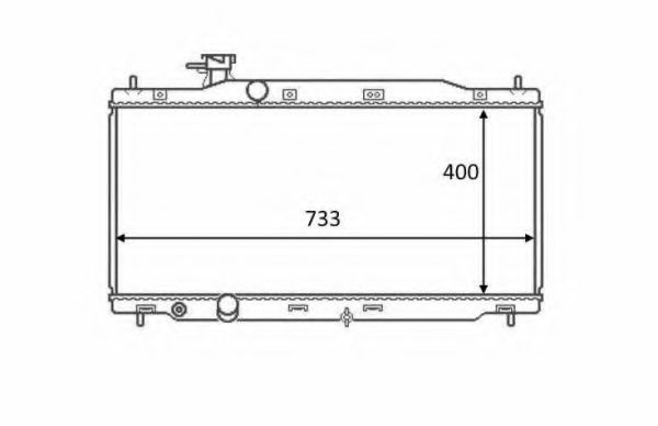 Radiator, racire motor HONDA CR-V III (RE) (2006 - 2012) NRF 58458 piesa NOUA
