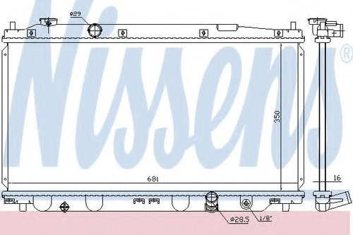 Radiator, racire motor HONDA JAZZ III (GE) (2007 - 2013) NISSENS 68150 piesa NOUA