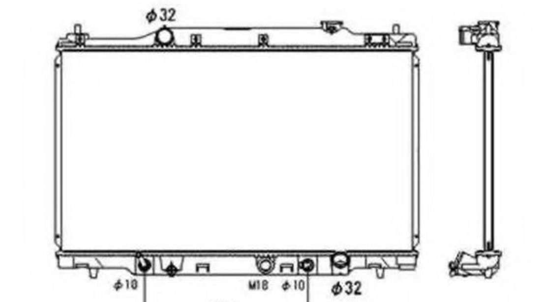 Radiator, racire motor HONDA STREAM (RN) (2001 - 2016) NRF 53679 piesa NOUA