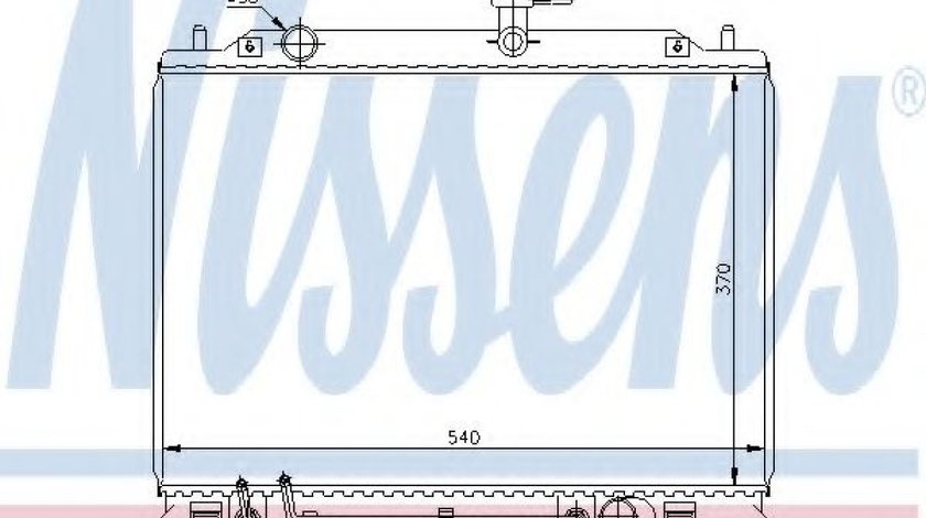 Radiator, racire motor HYUNDAI ACCENT II limuzina (LC) (1999 - 2006) NISSENS 67504 piesa NOUA