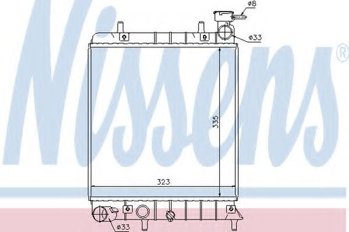 Radiator, racire motor HYUNDAI ACCENT II limuzina (LC) (1999 - 2006) NISSENS 67022 piesa NOUA