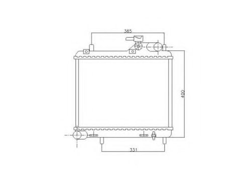 Radiator, racire motor HYUNDAI ACCENT II limuzina (LC) (1999 - 2006) NRF 53745 piesa NOUA