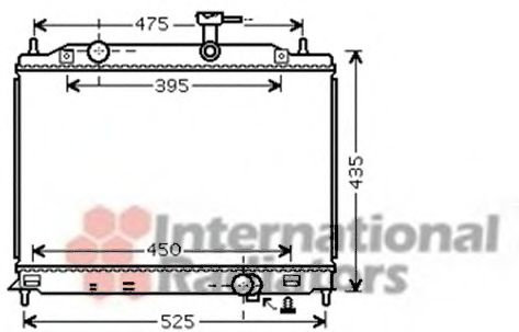 Radiator, racire motor HYUNDAI ACCENT III (MC) (2005 - 2010) VAN WEZEL 82002170 piesa NOUA