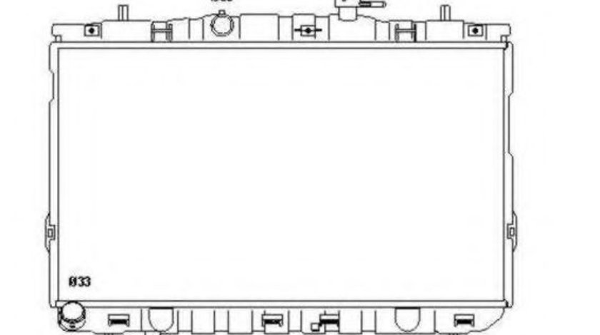 Radiator, racire motor HYUNDAI COUPE (GK) (2001 - 2009) NRF 53355 piesa NOUA