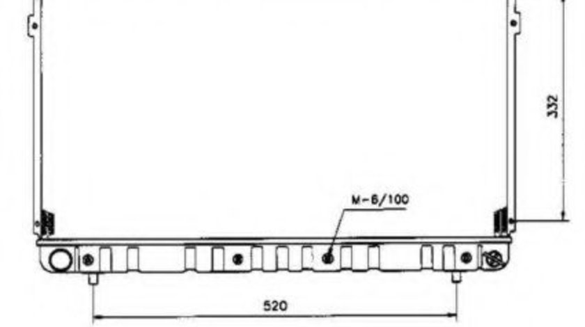 Radiator, racire motor HYUNDAI COUPE (RD) (1996 - 2002) NRF 53504 piesa NOUA