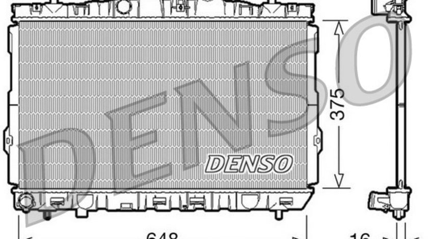 Radiator, racire motor HYUNDAI COUPE (RD) DENSO DRM41001