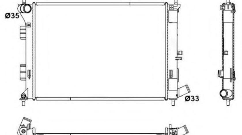 Radiator, racire motor HYUNDAI i30 Cupe (2013 - 2016) NRF 53171 piesa NOUA