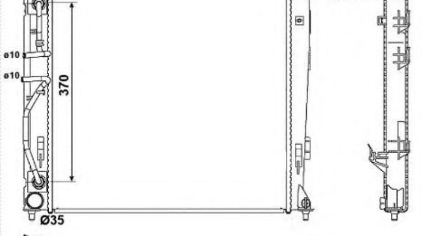 Radiator, racire motor HYUNDAI ix35 (LM, EL, ELH) (2009 - 2016) NRF 53053 piesa NOUA
