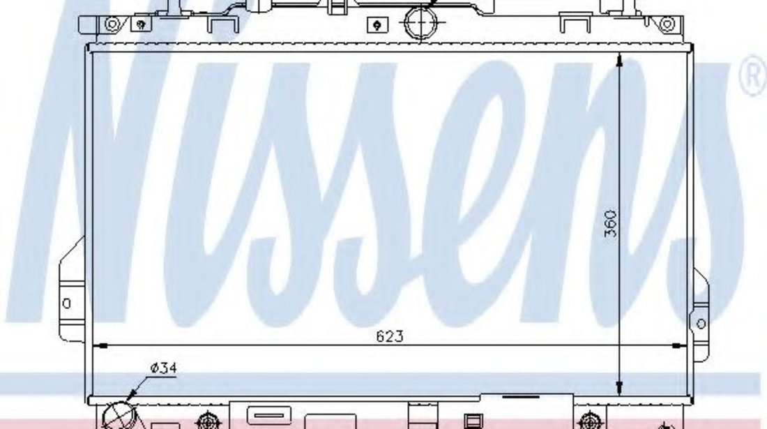 Radiator, racire motor HYUNDAI MATRIX (FC) (2001 - 2010) NISSENS 67480 piesa NOUA