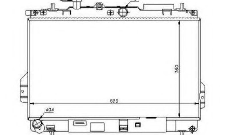Radiator, racire motor HYUNDAI MATRIX (FC) (2001 - 2010) NRF 53362 piesa NOUA