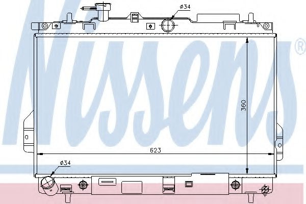 Radiator, racire motor HYUNDAI MATRIX (FC) (2001 - 2010) NISSENS 67480 piesa NOUA