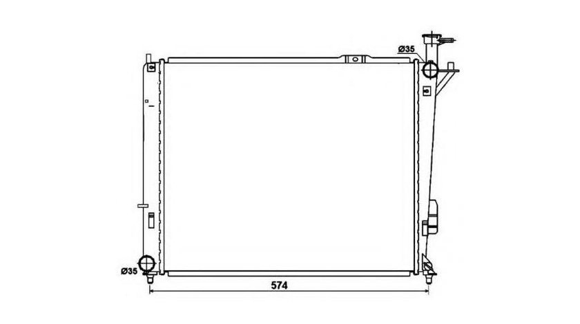 Radiator, racire motor Hyundai SANTA FE III (DM) 2012-2016 #2 253102B850