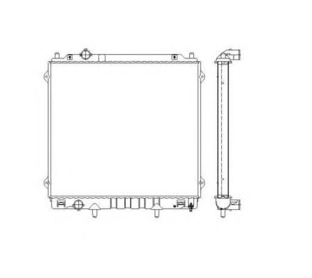 Radiator, racire motor HYUNDAI TERRACAN (HP) (2001 - 2006) NRF 53480 piesa NOUA